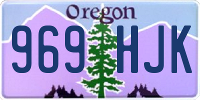 OR license plate 969HJK