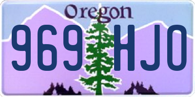 OR license plate 969HJO