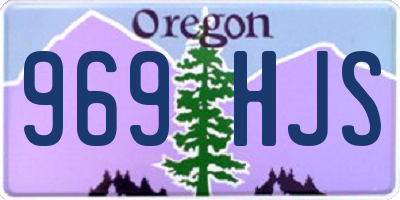 OR license plate 969HJS