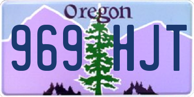 OR license plate 969HJT