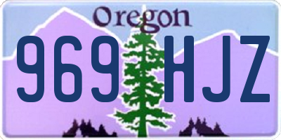 OR license plate 969HJZ