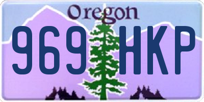 OR license plate 969HKP