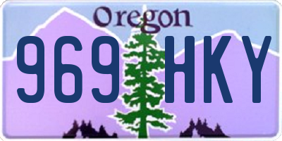 OR license plate 969HKY