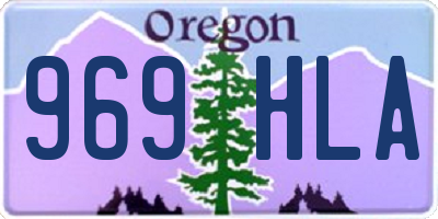 OR license plate 969HLA