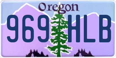 OR license plate 969HLB
