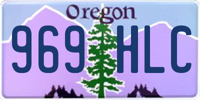 OR license plate 969HLC