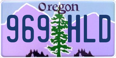 OR license plate 969HLD