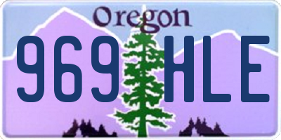 OR license plate 969HLE