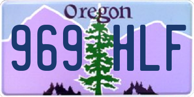 OR license plate 969HLF