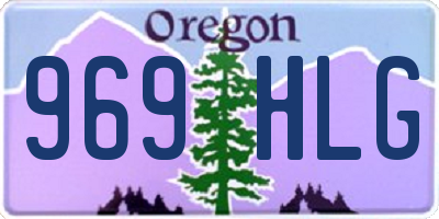 OR license plate 969HLG