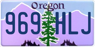 OR license plate 969HLJ