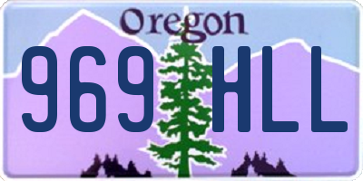 OR license plate 969HLL