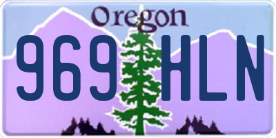 OR license plate 969HLN