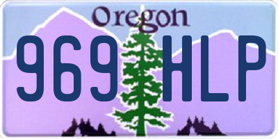 OR license plate 969HLP