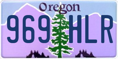 OR license plate 969HLR