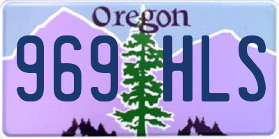 OR license plate 969HLS