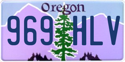 OR license plate 969HLV