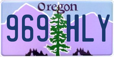 OR license plate 969HLY