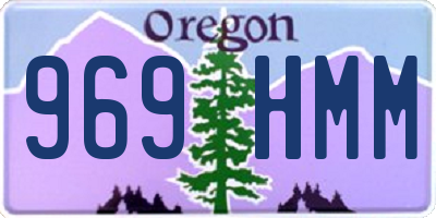 OR license plate 969HMM