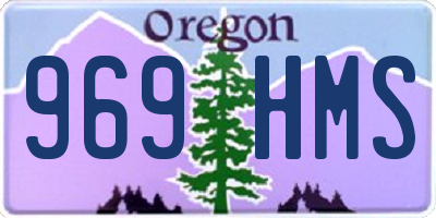 OR license plate 969HMS