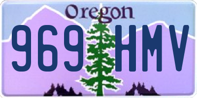 OR license plate 969HMV