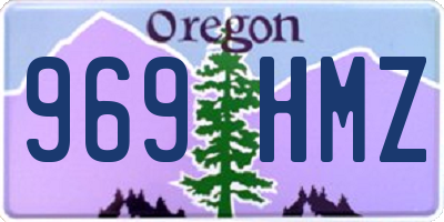 OR license plate 969HMZ