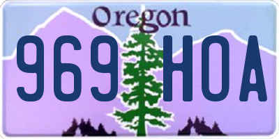 OR license plate 969HOA