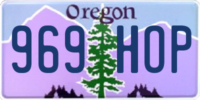 OR license plate 969HOP