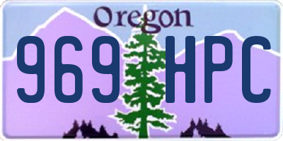 OR license plate 969HPC