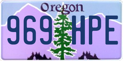 OR license plate 969HPE