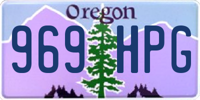 OR license plate 969HPG