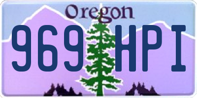 OR license plate 969HPI