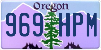 OR license plate 969HPM