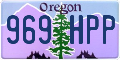 OR license plate 969HPP
