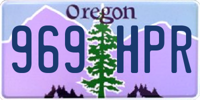 OR license plate 969HPR
