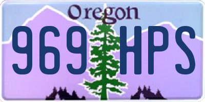 OR license plate 969HPS