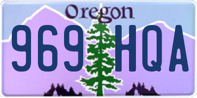 OR license plate 969HQA