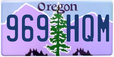 OR license plate 969HQM