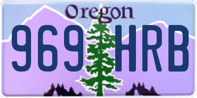 OR license plate 969HRB