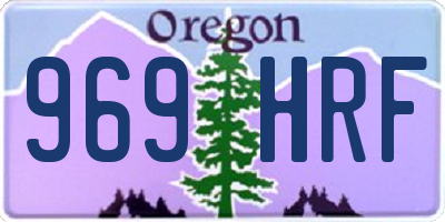 OR license plate 969HRF