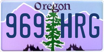 OR license plate 969HRG