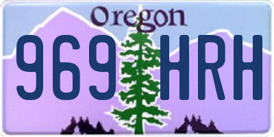 OR license plate 969HRH