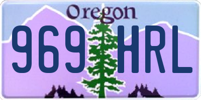 OR license plate 969HRL