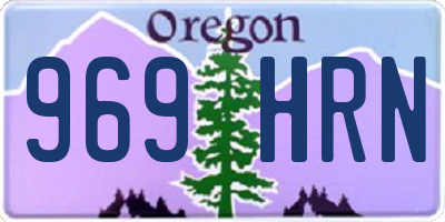 OR license plate 969HRN