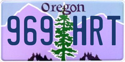 OR license plate 969HRT