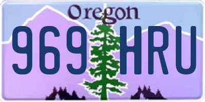 OR license plate 969HRU