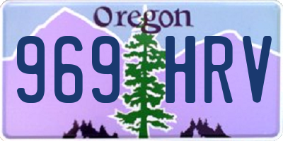 OR license plate 969HRV