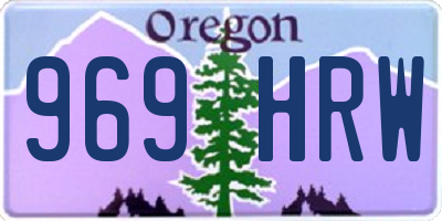OR license plate 969HRW