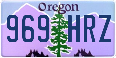 OR license plate 969HRZ
