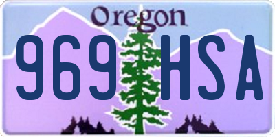 OR license plate 969HSA